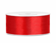 Dárková balicí stuha, červená, 2,5 cm x 3200 cm
