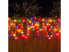 Světelný řetěz ve tvaru rampouchu, 18 m, různé barvy, 714...