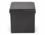 Puf Domoletti 53000010503, černý, 38 cm x 38 cm x 38 cm