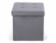 Pouf Domoletti, šedý, 38 cm x 38 cm x 38 cm