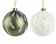 Vánoční hračka Dots, 12 cm, sklo