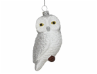 Vánoční hračka na stromeček Sova, 10,4 cm, plastová