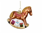 Vánoční hračka na stromeček Koník, 11 cm, plast