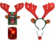 Vánoční mašle a svítící nos AAF201700