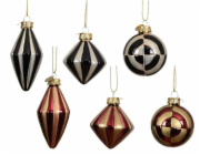 Vánoční hračka na stromeček, 6 cm, sklo