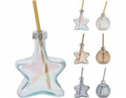 Vánoční sklenice s brčkem, sklo, 0,2 l