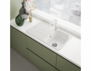 Franke Lina L páková baterie s výsuvným výtokem, bílá