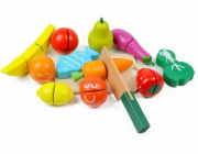 Kuchyňské náčiní na hračky EcoToys Ovoce a zelenina