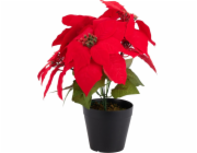 Umělá květina, vánoční hvězda, 30 cm