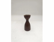 Svícen Domoletti, dřevěný, 11 cm, hnědý