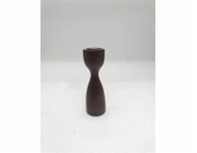 Svícen Domoletti, dřevěný, 15 cm, hnědý