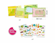 Kreativní sada Djeco Lift Up Stickers Farm