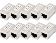 Digitus DIGITUS CAT 6A Modular Kupplung, geschirmt - 10 Stk.