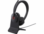 Yealink BH74+ Stand Teams USB-C/A Headset Bezdrátový headset Kancelář/Call centrum USB Type-C / USB Type-A Bluetooth Nabíjecí stojan Černá