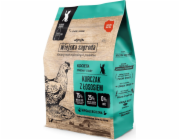 WIEJSKA ZAGRODA Chicken with salmon - suché krmivo pro kočky - 400g