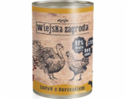 WIEJSKA ZAGRODA Kittens Krůtí s kuřecím masem - mokré krmivo pro kočky - 400g