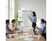 Mobilní tabule Ergo Office se suchým stíráním, horizontální orientace, bílá, jednostranná, s policí, rozměry tabule 1190x790 mm, ER-306