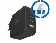 IcyBox Nabíječka IB-PS1040-PD 100 Wattů, 2x Typ-C, 2x Typ-A