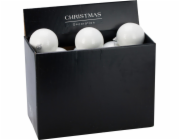 Vánoční hračka na stromeček, bílá, 10 cm