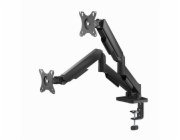 Gembird MA-DA2U-01 Nastavitelné rameno pro montáž 2 monitorů s USB porty, 17”-32”, černé