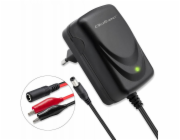 Qoltec Automatická nabíječka baterií AGM GEL STD 6V | 1A | Usměrňovač s LED indikátorem