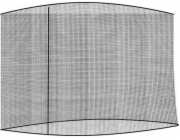 Iso Trade Moskytiéra pro zahradní slunečník 3,5 m - Černá