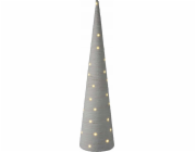 Home Styling Collection Vánoční stromeček z látkového kužele s LED diodami, 80 cm