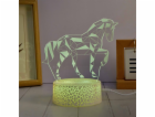 Manta SNL116RGB LED lampa světelná dekorace koně RGB 3D