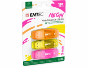 Emtec USB2.0 C410 16GB Neon 3 pcs