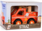 Daffi Dřevěné auto s pneumatikami Hasičský sbor