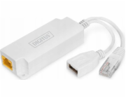 Digitus USB-A 5V PoE-Splitter (weiß, 10/100Mbps)
