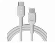 Green Cell Silikonový kabel USB-C-USB-C PowerFlex 100W, 2 m, bílý
