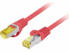 Lanberg Patchcord cat.6a S/FTP LSZH CU 0,5m červený fluke