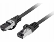 Lanberg Patchcord cat.8.1 S/FTP LSZH CU 1,5m černý, prošel testem Fluke