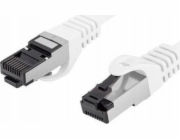 Lanberg Patchcord cat.8.1 S/FTP LSZH CU 1m bílý, flekatý, prošel