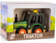 Daffi Dřevěné auto s pneumatikami traktoru