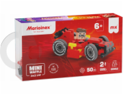 Marioinex Mini vaflové autíčka 50 dílků červené závodní auto