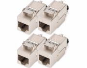 Digitus DIGITUS CAT 8.1 Keystone Modul, geschirmt, werkzeugfrei 4 Stk.