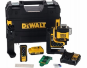 Dewalt Akku-Multilinienlaser 3x360° DCLE34035D1, 18Volt, mit Fernbedienung (schwarz/gelb, mit grünen Laserlinien, XR Li-Ionen-Akku 2,0Ah, T-STAK Box)