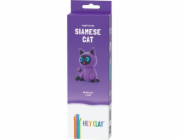 Tm Toys Modelovací hlína Hey Clay Nadýchaná zvířátka, siamská kočka