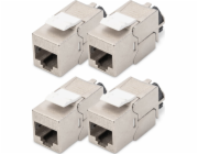 Digitus DIGITUS CAT 6A Keystone Modul, geschirmt s Kabelmanager 4 Stk