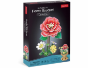 CubicFun - Puzzle 3D Kytice z květů kamélií 109 dílků