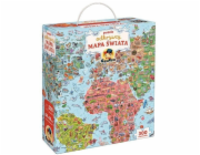 CzuCzu Puzzle pro průzkumníky - Mapa světa 300 dílků