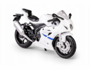 Daffi Motocykl 1:18 SUZUKIX STI 20 GSX-R1000 bílý