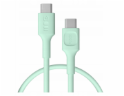 Green Cell Opletený kabel USB-C-USB-C PowerStream 100W 0,3 m zelený