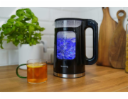 Rychlovarná konvice Huslog 1,7l černá sklo/plast