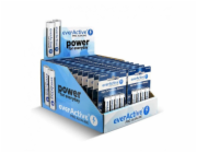 everActive Prodejní stojan alkalických baterií LR6/AA Pro, 96 ks.