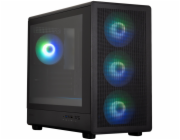 Zalman skříň M5 Black / miniT / 4x120mm ARGB fan / USB 2.0 / USB 3.0 / USB-C / mesh panel / černá