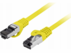 Lanberg Patchcord cat.8.1 S/FTP LSZH CU 3m žlutý, fleke s...