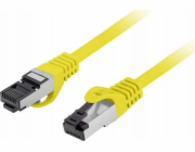 Lanberg Patchcord cat.8.1 S/FTP LSZH CU 3m žlutý, fleke schválený